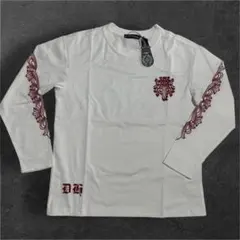 CHROME HEARTS ダガー 長袖カットソー ホワイト レッド