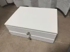 ホワイト アクセサリーケース ミラー付き ニトリ 白