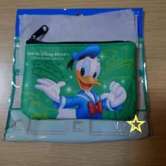 ディズニー ミッキーマウスと仲間たち ポーチ チケット柄 ドナルド