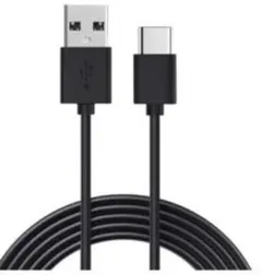 充電コード USB充電ケーブル データ転送　2m ブラック46-38