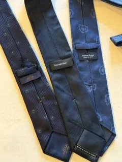 ネクタイ 3本セット ネイビー ダークブルー 紺