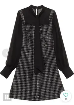 クラシックツイードミニワンピース