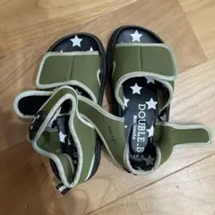 DOUBLE.B サンダル 16.0cm オリーブ色