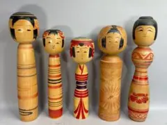 K307伝統こけし　佐藤春二作3体 K307伝統こけし 佐藤春二作3体 - メルカリ