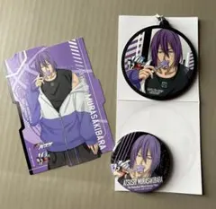 黒子のバスケ10thくじC賞ラバーストラップ　D賞缶バッジ　紫原 敦