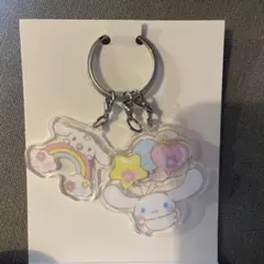 サンリオキャラクターズ  トレーディング3連アクリルキーホルダー 　シナモロール