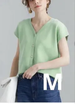 GREEN LABEL RELAXING 2way カットソー　ライトグリーン