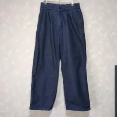 ☆GU スーパーバギーデニム スラックス　S☆