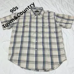 T&C Surf Designs 半袖チェックシャツ Mサイズ ウエスタンシャツのサムネイル