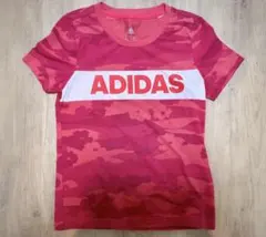 adidas ピンク カモフラージュ Tシャツ L(7-8)のサムネイル