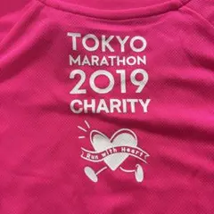 asics 東京マラソン2019チャリティ Tシャツ ピンク