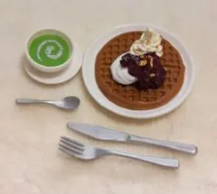 リーメント カフェめし 【シークレット】 ラズベリーワッフル＆カフェ