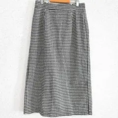 GRL【L】千鳥柄ロングタイトスカート バックウエストゴム Aライン 総柄のサムネイル