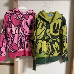 ディズニーリゾート　ミニー＆ミッキー パーカー 2点セット