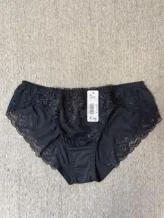 【新品】aimerfeel ブラック無地レースショーツ　Mサイズ