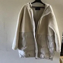 INTER PLANET フリースダウンジャケット アイボリー