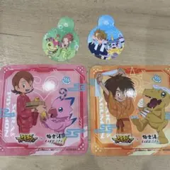 極楽湯コラボ　デジモンアドベンチャー　コースター