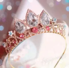 プリンセス風ティアラカチューシャ 発表会 仮装 パーティ