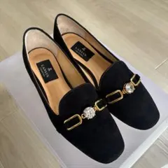 【LANVIN】スエードパンプス ビジュー付のサムネイル