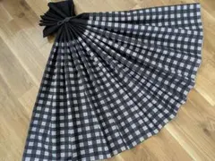 浴衣 & 帯 ギンガムチェック 洗える 夏着物 白黒 モノトーン 格子 木綿 
