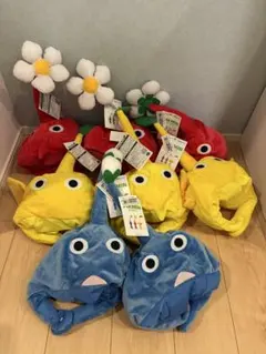 全種　ピクミン なりきり帽子 青ピクミン 赤ピクミン 黄ピクミン