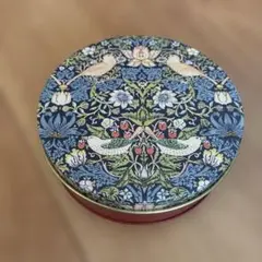 ウィリアムモリス 円形小物入れ 花と鳥のデザインのサムネイル