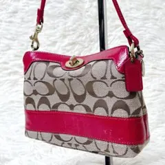 COACH Signature Accessory Pouch Pink Y2K