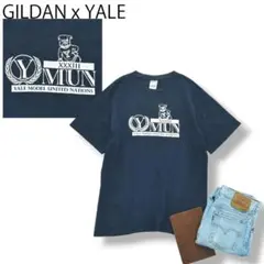 90s ヴィンテージ ギルダン x イエール大学 半袖 Tシャツ L