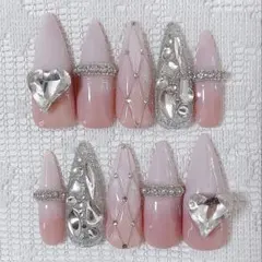 キルティング ベイビーブーマー　ギャルネイル ワンホン ロングポイント ちゅるん