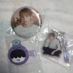 TXT カプセルトイ ガチャ ヒュニンカイ フムニャリン ヘアクリップ 缶バッジ