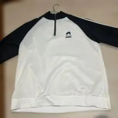 ハーフジップM ホワイト/ブラック