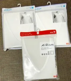ユニクロ エアリズム VネックＴ（半袖） メンズ Mサイズ 3枚セット 新品