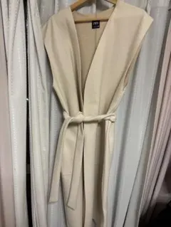ZARA ベスト クリーム色 オープンフロント