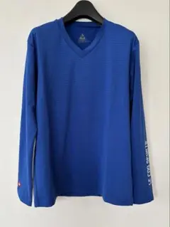 le coq sportif Vネック　インナー長袖シャツ　ブルー　美品