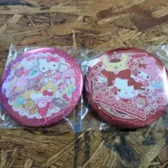 ハローキティ サンリオキャラクターズ 缶バッジ 2個セット