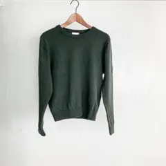niuhans ニュアンス　メンズ　エルボーパッチ　クルーネックニットのサムネイル