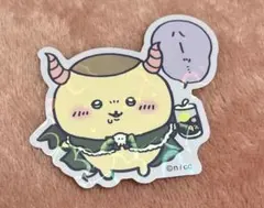 ちいかわ てんし&あくま ホログラムステッカー　くりまんじゅう