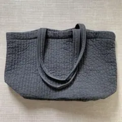 ヌビバック イブルキルト トートバッグ チャコール Lサイズ 洗濯可