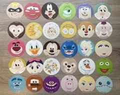 【限定・非売品】香港ディズニー　キャラクター ステッカーセット 30枚　丸型①
