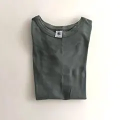 ☆PETIT BATEAU☆プチバトー クールネックTシャツXXS オリーブ
