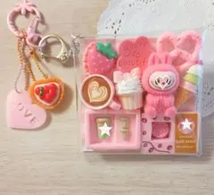 ガチャ詰めポーチ ♡ラブブ　ピンクモンスター　らぶぶ