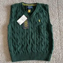 Polo Ralph Lauren グリーン Vネック ベスト サイズ3
