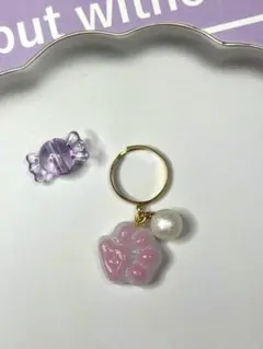 ハンドメイド　リング　肉球　韓国　No.３　再販はたぶんありません