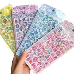 3Dキャラクターシールセット（4パック）