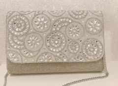 【hoam様専用】green label relaxing ビーズクラッチバッグ