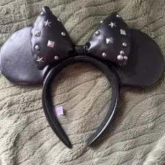 ディズニー ミニーマウス スタッズ付きカチューシャ