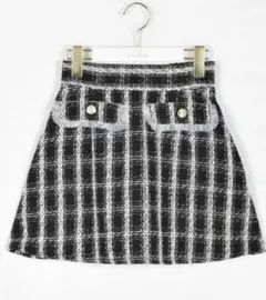 ① evelyn チュールフリルツイードSK 新品
