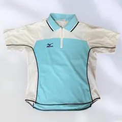 Mizuno 水色 半袖 ポロシャツバドミントン　テニス　Ｌサイズ