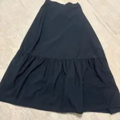 ブラック フレアスカート ロング丈　マーメイドスカートのサムネイル