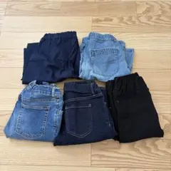 キッズ ズボン 140〜150 5着セット 美品 まとめ売り 男の子／女の子のサムネイル
